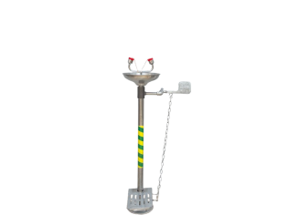 Eye/Face Wash fountain head with foot pedal US-SS-02